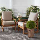 Sunbrella Pillow Back Deep Seat Cushion Set