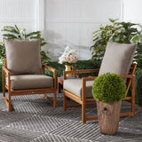 Sunbrella Pillow Back Deep Seat Cushion Set