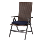 NEW Wicker Chair + Sunbrella Cushion