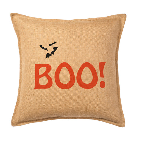 20" Square Halloween BOO Toss Pillow Cover