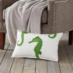 14" x 22" Green Seahorse PIllow Cover