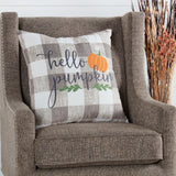 18" Fall Hello Pumpkin Throw Pillow