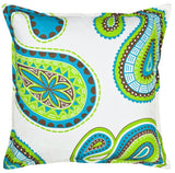 20" Square Toss Pillow - Daisy/Paisley Patterns