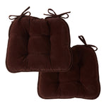 Corduroy Dining Chair Pads - Set of Two