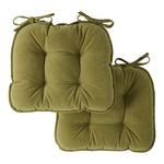 Corduroy Dining Chair Pads - Set of Two