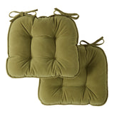 Corduroy Dining Chair Pads - Set of Two