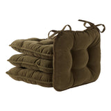 Corduroy Dining Chair Pads - Set of Four