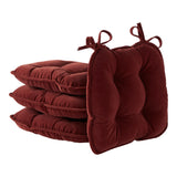 Corduroy Dining Chair Pads - Set of Four