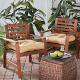 Sunbrella 19" Square Outdoor Chair Seat Cushion - SET OF 2