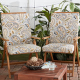 High Back Dining Chair Pad - SET OF 2
