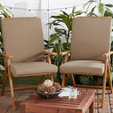 High Back Dining Chair Pad - SET OF 2