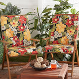 High Back Dining Chair Pad - SET OF 2