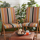 High Back Dining Chair Pad - SET OF 2