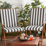 High Back Dining Chair Pad - SET OF 2
