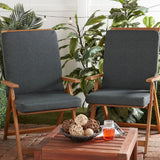 High Back Dining Chair Pad - SET OF 2