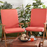High Back Dining Chair Pad - SET OF 2