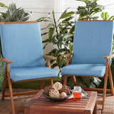 High Back Dining Chair Pad - SET OF 2