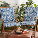 High Back Dining Chair Pad - SET OF 2