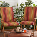 High Back Dining Chair Pad - SET OF 2