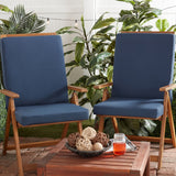 High Back Dining Chair Pad - SET OF 2