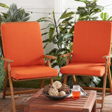 High Back Dining Chair Pad - SET OF 2