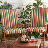 High Back Dining Chair Pad - SET OF 2