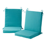 High Back Dining Chair Pad - SET OF 2