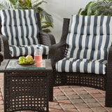 Outdoor Highback Chair Cushion Set - SET OF 2