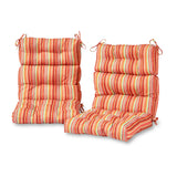 Outdoor Highback Chair Cushion Set - SET OF 2