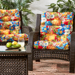 Outdoor Highback Chair Cushion Set - SET OF 2