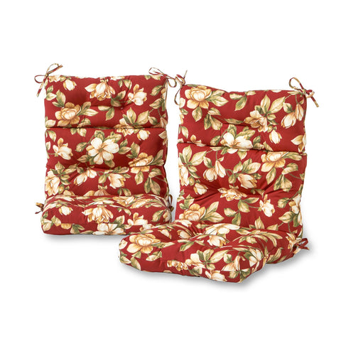 Outdoor Highback Chair Cushion Set - SET OF 2