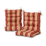 Outdoor Highback Chair Cushion Set - SET OF 2