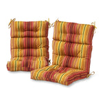 Outdoor Highback Chair Cushion Set - SET OF 2