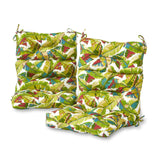 Outdoor Highback Chair Cushion Set - SET OF 2