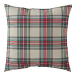 18" Holiday Plaid Throw Pillow