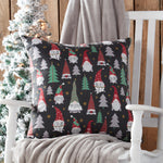 18" Holiday Gnomes Throw Pillow