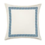 20" Greek Key Border Toss Pillow Covers