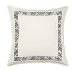 20" Greek Key Border Toss Pillow