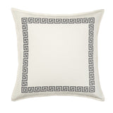 20" Greek Key Border Toss Pillow