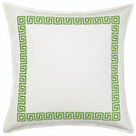 20" Greek Key Border Toss Pillow