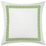 20" Greek Key Border Toss Pillow