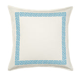 20" Greek Key Border Toss Pillow