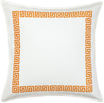 20" Greek Key Border Toss Pillow