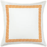 20" Greek Key Border Toss Pillow
