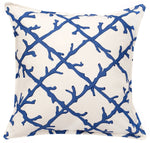 20" Square Lattice Pattern Toss Pillow