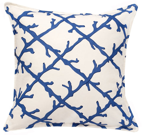 20" Square Lattice Pattern Toss Pillow