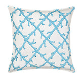 20" Square Lattice Pattern Toss Pillow