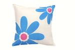 20" Square Toss Pillow - Daisy/Paisley Patterns