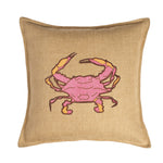 20" Square Burlap Toss Pillow