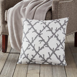 20" Square Lattice Pattern Toss Pillow